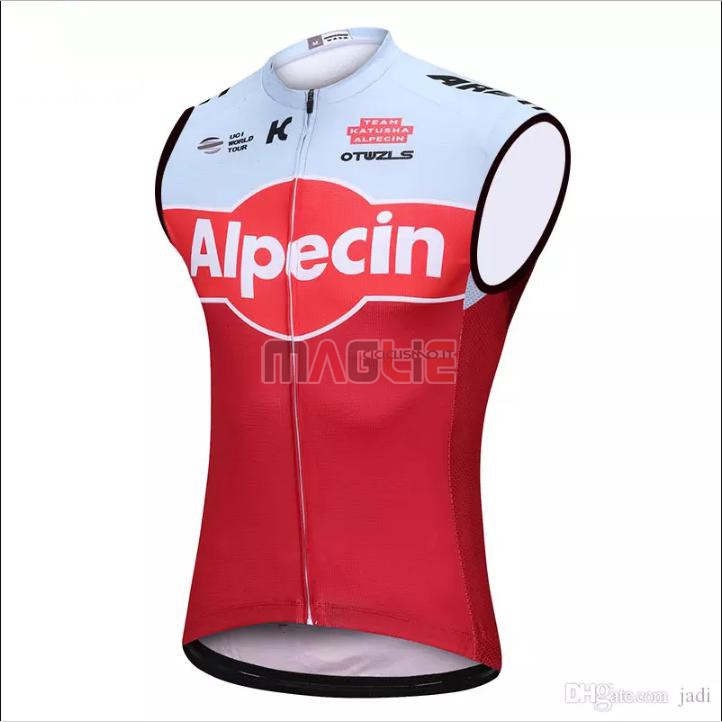 Gilet Antivento Katusha Alpecin 2018 Rosso